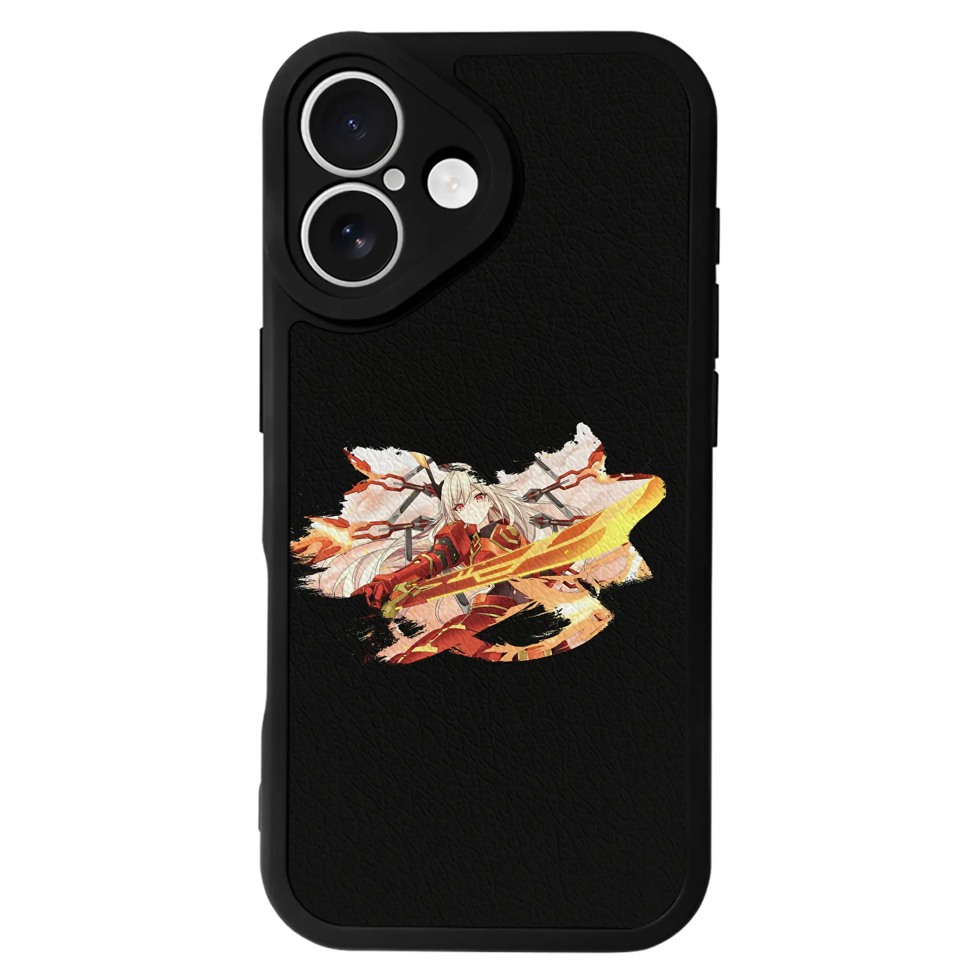 遊☆戯☆王 グッズ,閃刀姫 - IPhone 16シリーズ対応 ・ シリコンスマホケース ・ レザー調 ・ 高精度フィット ・ 耐衝撃 ・ ワイヤレス充電対応 ・ 精密カット